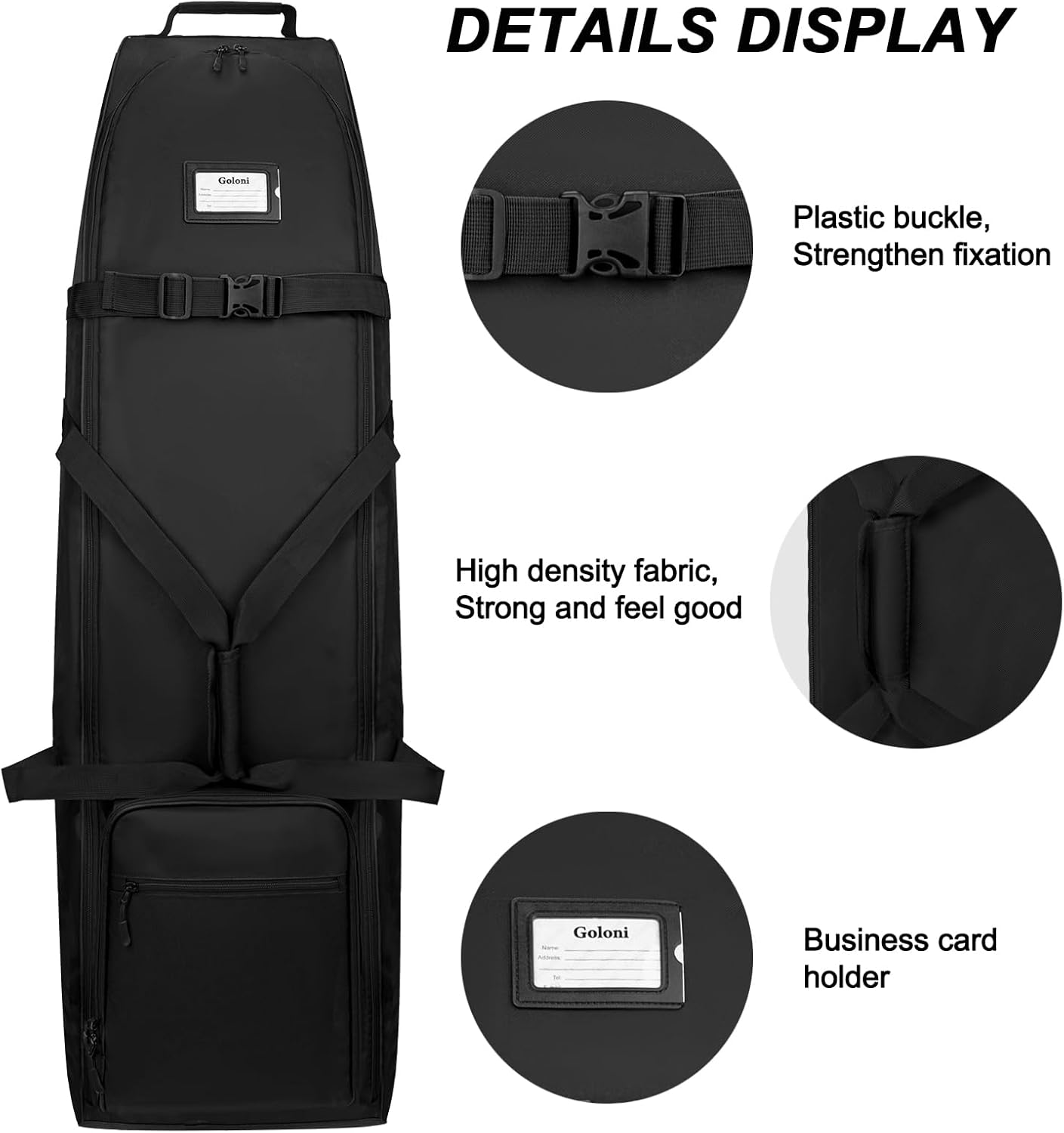 Goloni Wheeled Golf Travel Bag, Airline Approved - Image 3