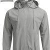 COOFANDY Men's Packable Waterproof Hooded Rain Jacket